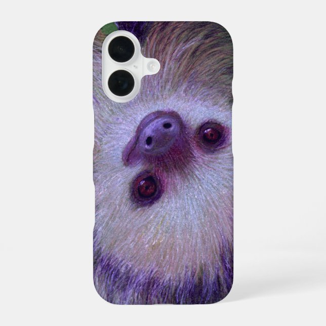 Sloth iPhone 16 Case (Back)