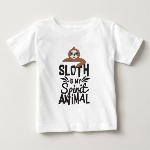 Sloth Is My Spirit Animal Funny Cute Quote T Shirt