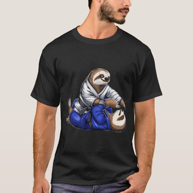 Sloth Jiu-Jitsu Wrestlers T-Shirt (Front)