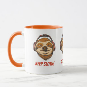 Sloth Keep Calm in chillin vintage Sloth Mode Mug