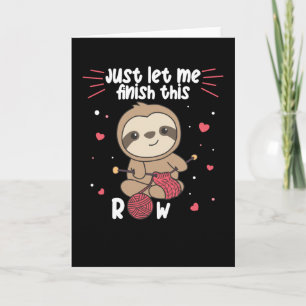 Sloth Knits For Every Knit And Crochet Friend Card
