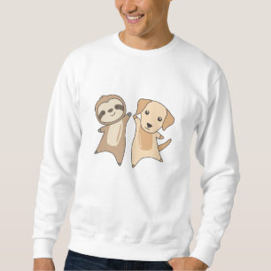Sloth Labrador Dog Animal Lovers For Children Sweatshirt