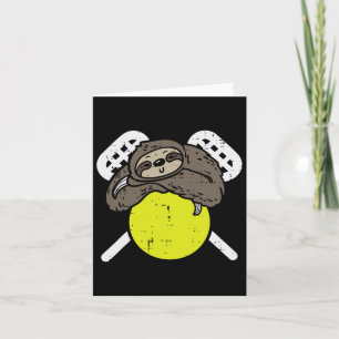 Sloth Lacrosse Cute Lazy Lax Player Men Women Boys Card