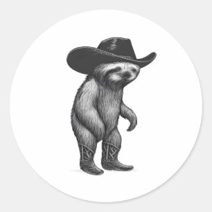 Sloth Lazy Sleepy Sloth Classic Round Sticker