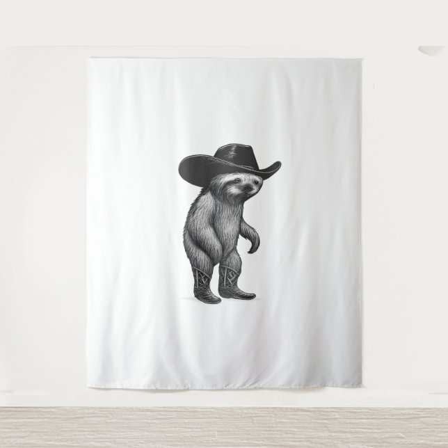 Sloth Lazy Sleepy Sloth Tapestry (Front)