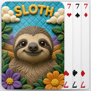 Sloth Leafy Canopy Modern KlayKoo Playing Cards