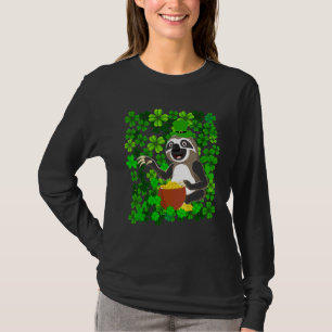 Sloth Leprechaun Hat Shamrock Lucky St Patricks Da T-Shirt