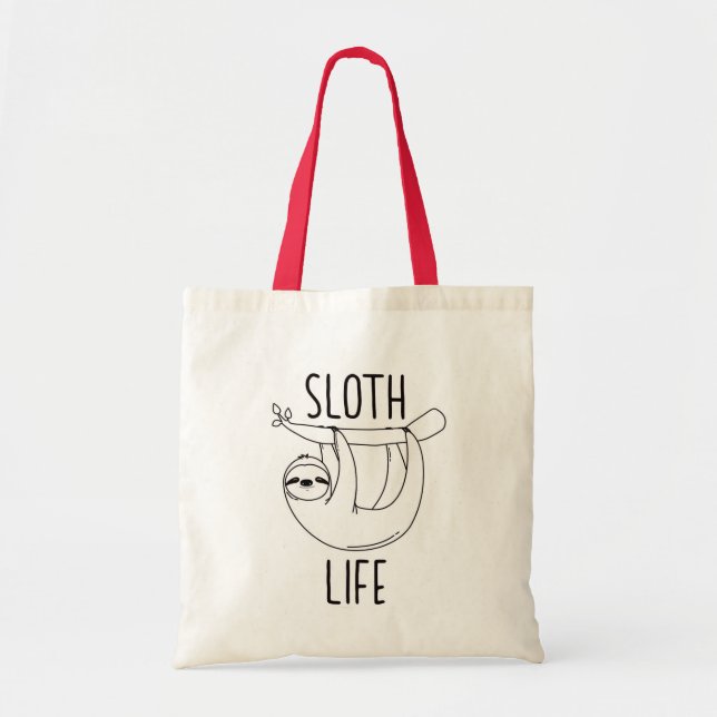 Sloth Life Tote Bag (Front)