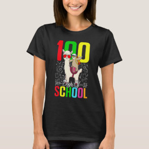 Sloth Llama 100 Day Of School For Teacher Student T-Shirt