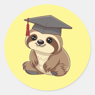 Sloth Love Graduation Sticker