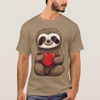 Sloth Love In Love Friendship and Valentines T-Shirt
