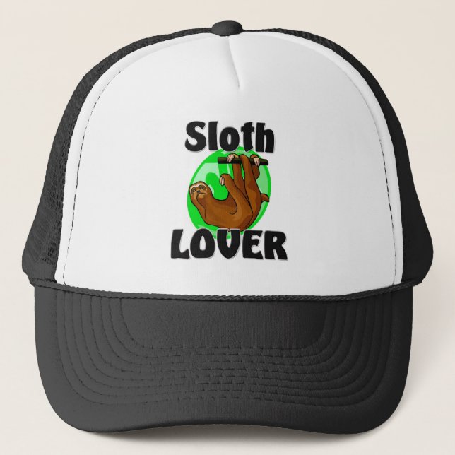 Sloth Lover Trucker Hat (Front)