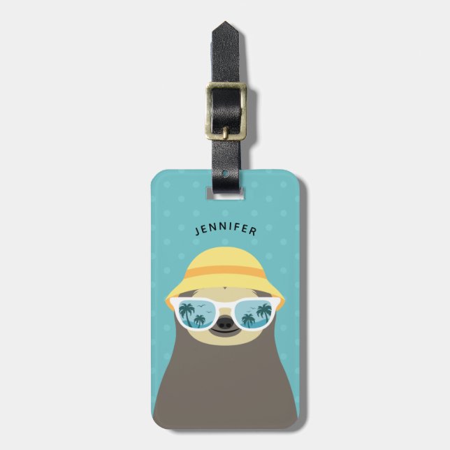 Sloth Luggage Tags (Front Vertical)