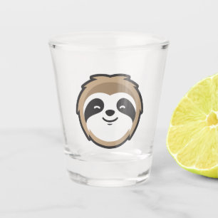 Sloth Mascot Shot Glass