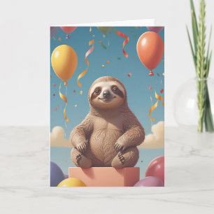 Sloth Masterpiece of Relaxation Card