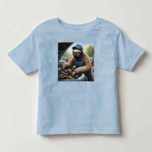 Sloth Mechanic Toddler T-Shirt
