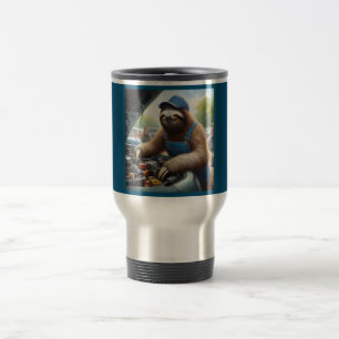 Sloth Mechanic Travel Mug