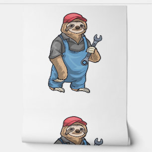 Sloth Mechanic Wrench Classic T-Shirt Wallpaper