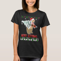 Sloth Merry Slothmas Ugly Christmas Pajama