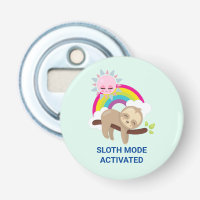 Sloth Mode Activated Funny Illustration