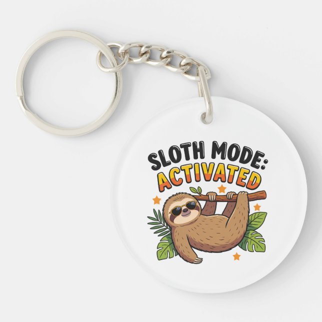 SLOTH MODE: ACTIVATED KEY RING (Front)