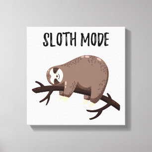 Sloth Mode Canvas Print