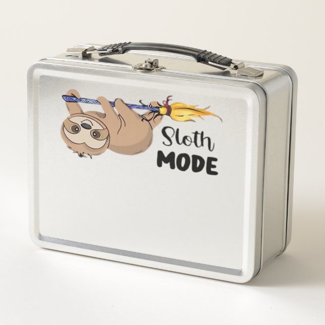 Sloth Mode Classic T-Shirt Metal Lunch Box (Front)