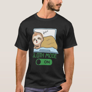 Sloth Mode On Sloth  Herbivore Wildlife Animal T-Shirt