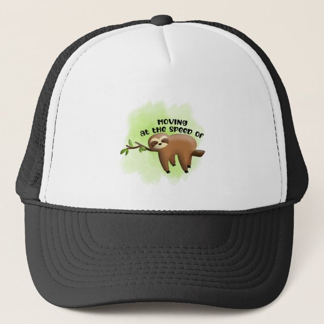 Sloth Mode Trucker Hat (Front)