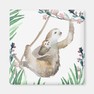 Sloth Momma Magnet