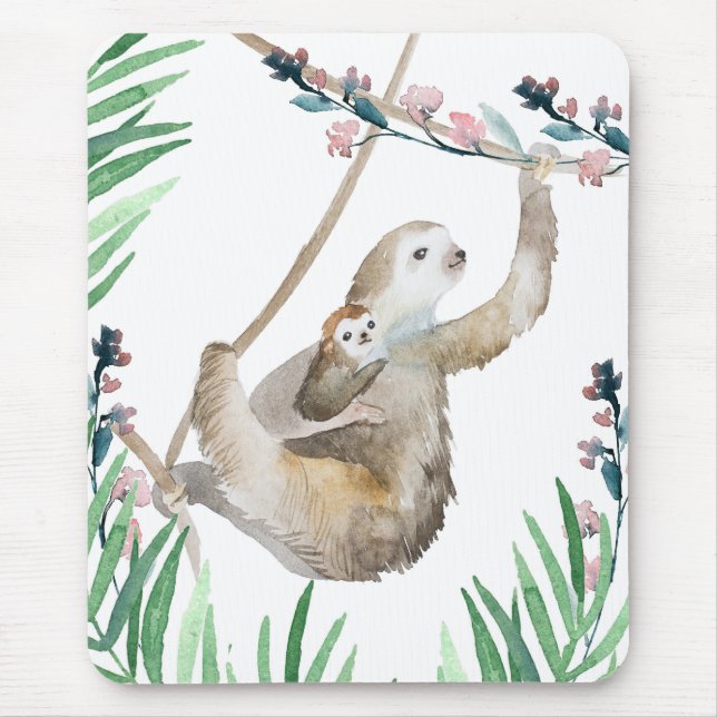 Sloth Momma Mouse Pad (Front)