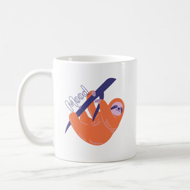 Sloth Mood Coffee Mug (Left)