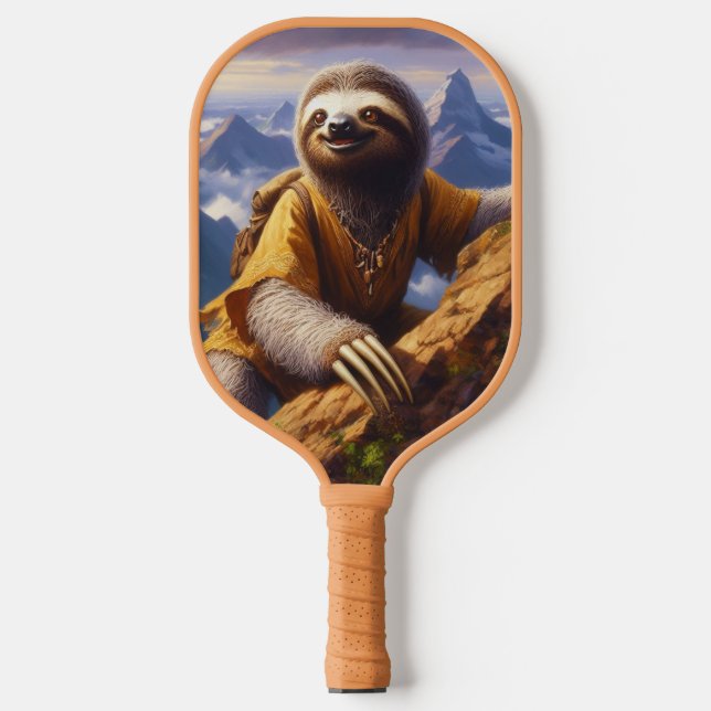 Sloth Mountain Climbing Pickleball Paddle (Front)