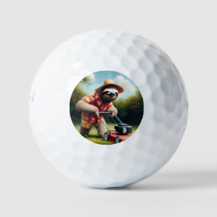Sloth Mowing Lawn Golf Balls