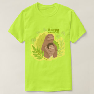 Sloth Mum And Baby T-Shirt