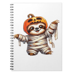 Sloth Mummy Halloween Classic T-Shirt Notebook