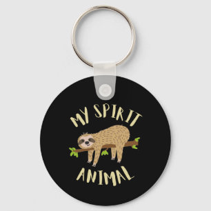 sloth my spirit animal key ring