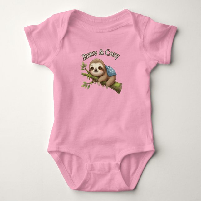 Sloth – Nap Time Champion  Baby Bodysuit (Front)