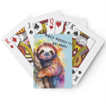 Sloth 'no need to hurry '