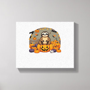 Sloth-o-ween Classic T-Shirt Canvas Print