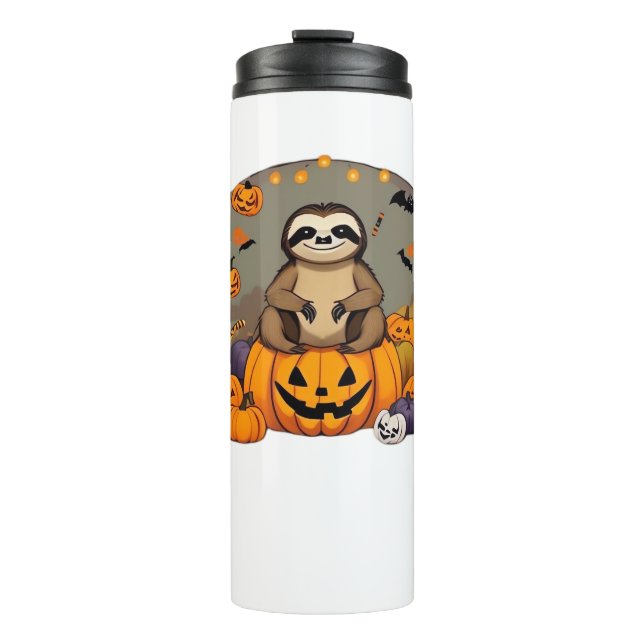 Sloth-o-ween Classic T-Shirt Thermal Tumbler (Front)