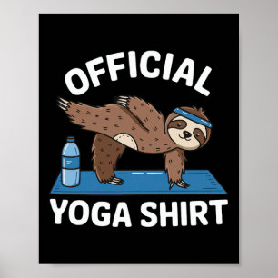 Sloth Official Yoga  Poster