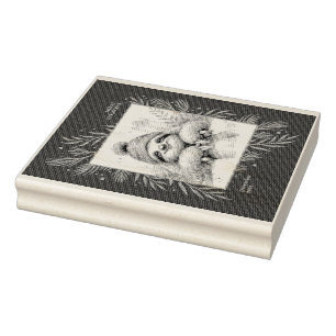 Sloth on a Sled Rubber Stamp