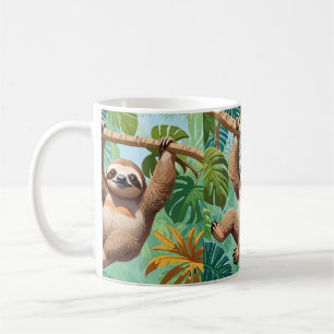Sloth on a Tree Coffee Mug