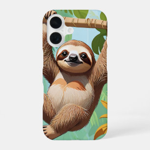 Sloth on a Tree iPhone 16 Case