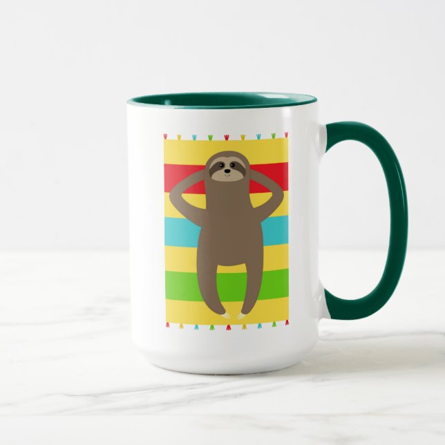 Sloth On The Beach Mug (Right)