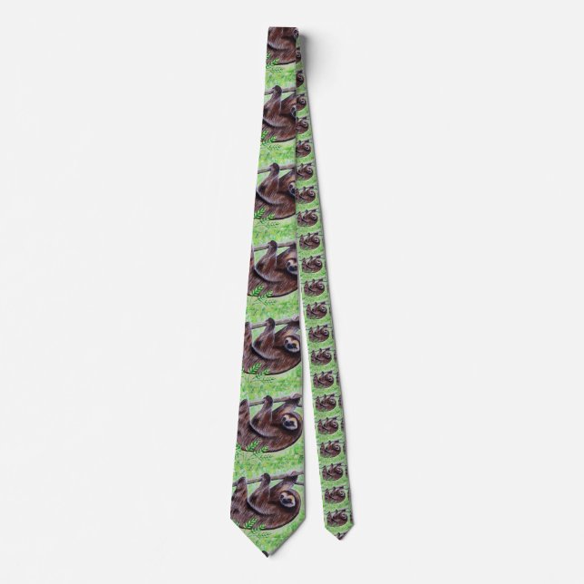 Sloth Painting Tie (Front)