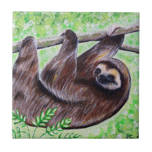 Sloth Painting Tile