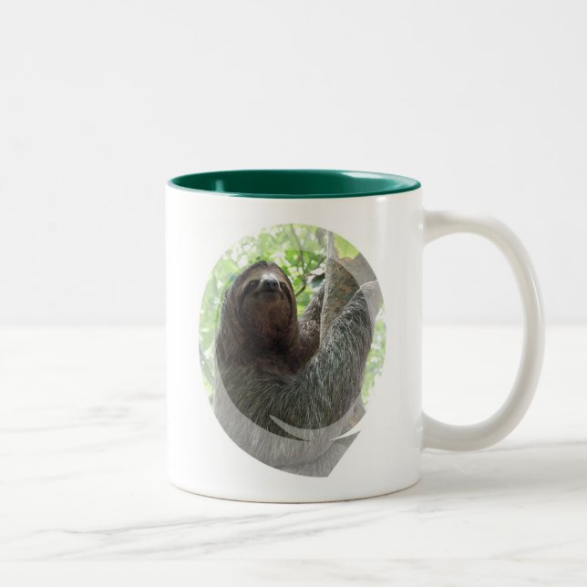 Sloth Photo Design Ceramic Coffee Mug (Right)