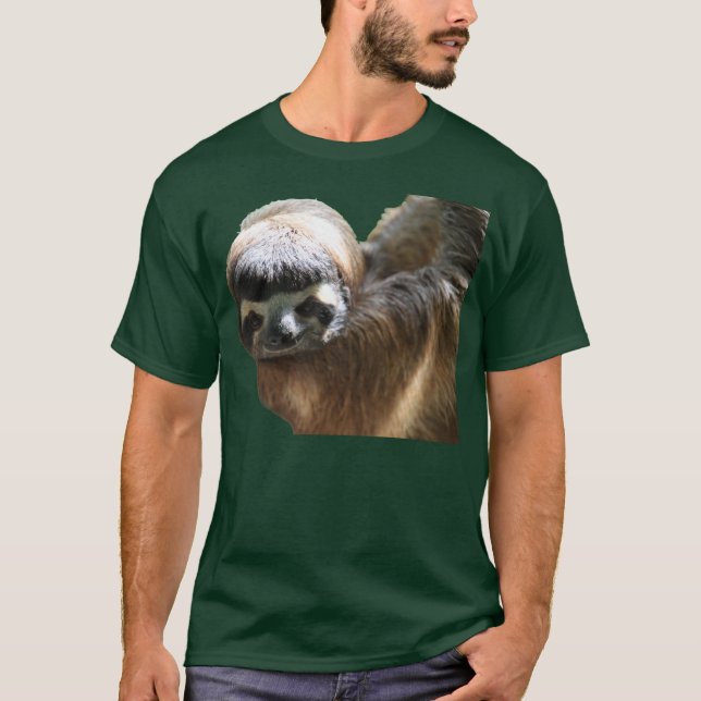 Sloth Photo on Dark Shirt (Front)